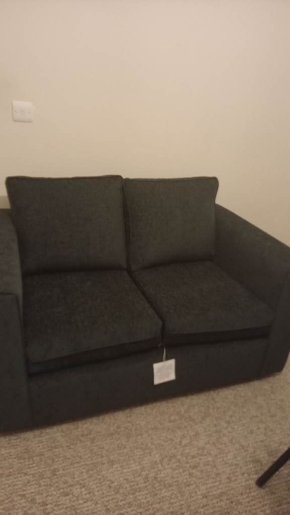 Brand new 2seater grey contempary design sofa 