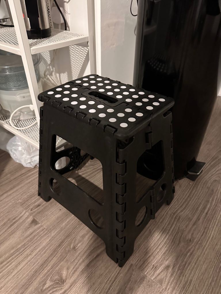 Large heavy duty folding step stool 