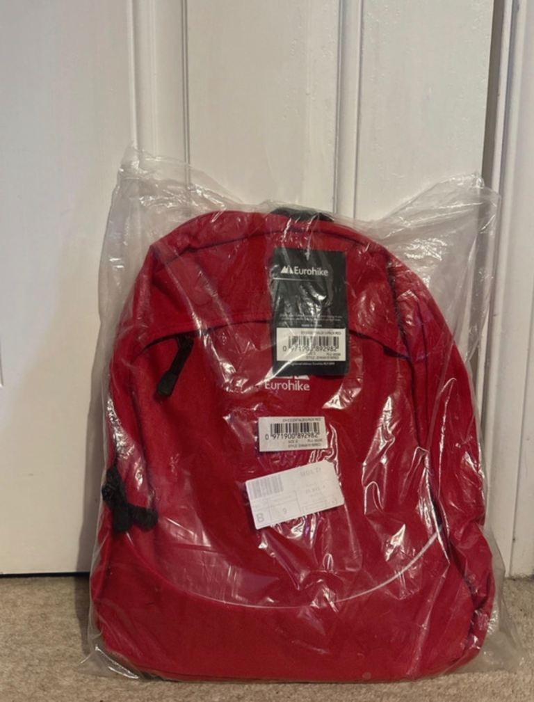 Eurohike Essential 20L Backpack – Red, Brand New