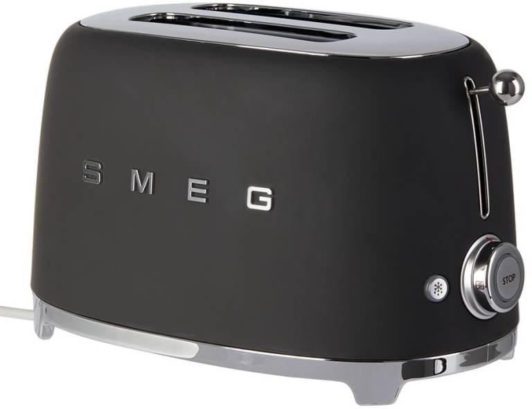 RRP £169 SMEG 2 SLICE BLACK TOASTER SPARES OR REPAIR