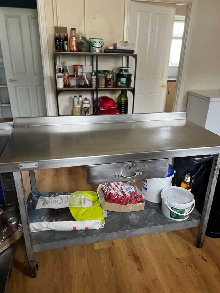 Stainless steel catering table kitchen equipment 