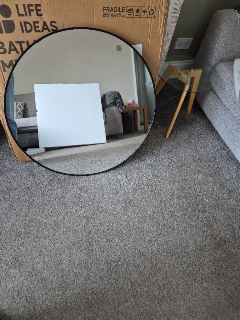 80cm black mirror