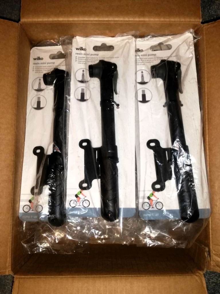 18 new Wilko bike mini pumps job lot