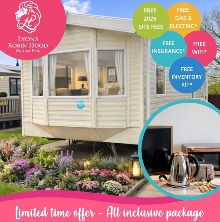 SITED STATIC CARAVAN FOR SALE BY THE COAST