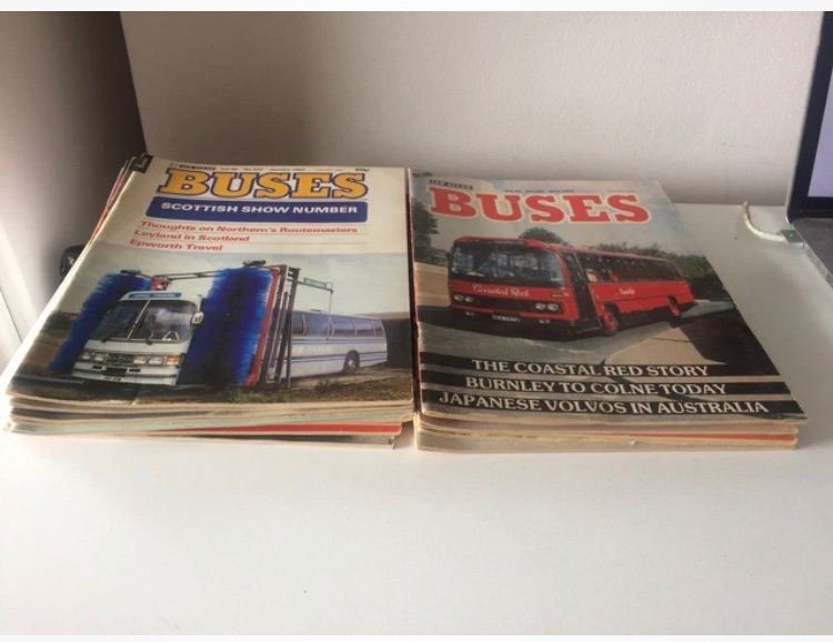 17 Bus Magazines 80s 