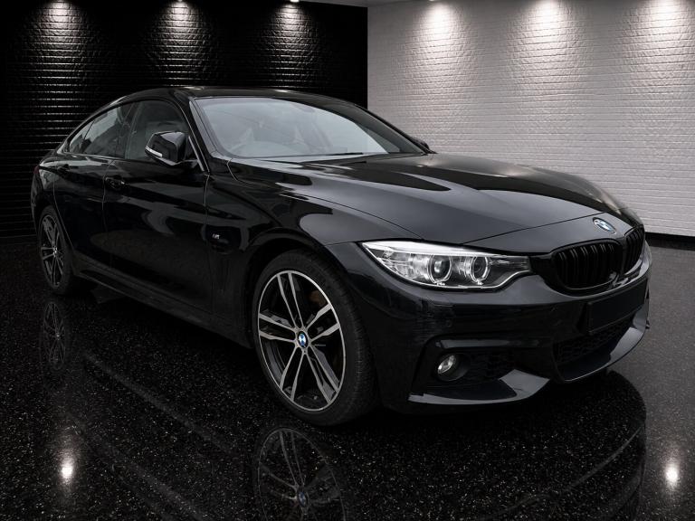 2014 64 BMW 430d M SPORT 3.0 DIESEL XDRIVE 4WD AUTOMATIC EURO 6 BLACK 258BHP