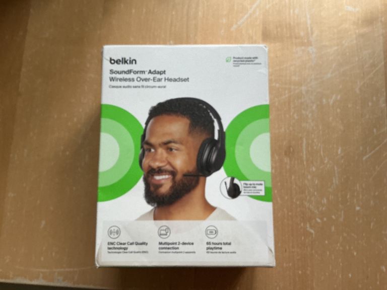 Belkin SoundForm Adapt Wireless Over Ear Headset 