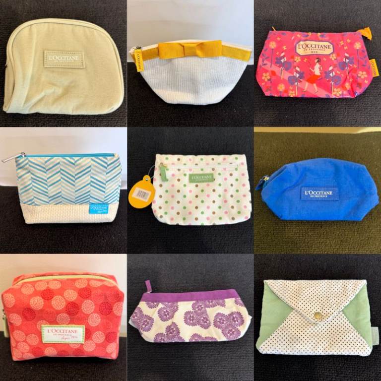 L’Occitane Bundle of 9 Cosmetic, Toiletry, Travel Bags for £20.