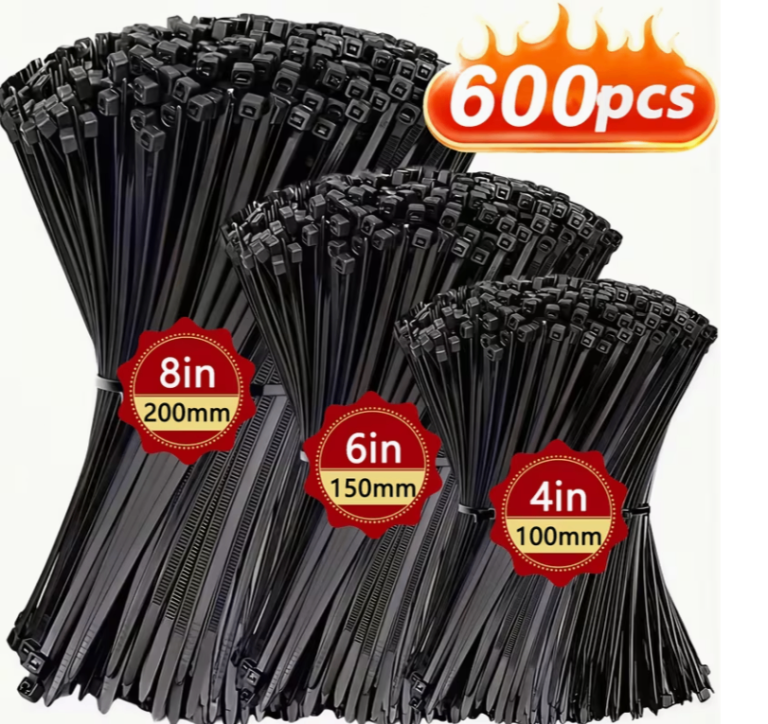 600 tie wraps of various sizes