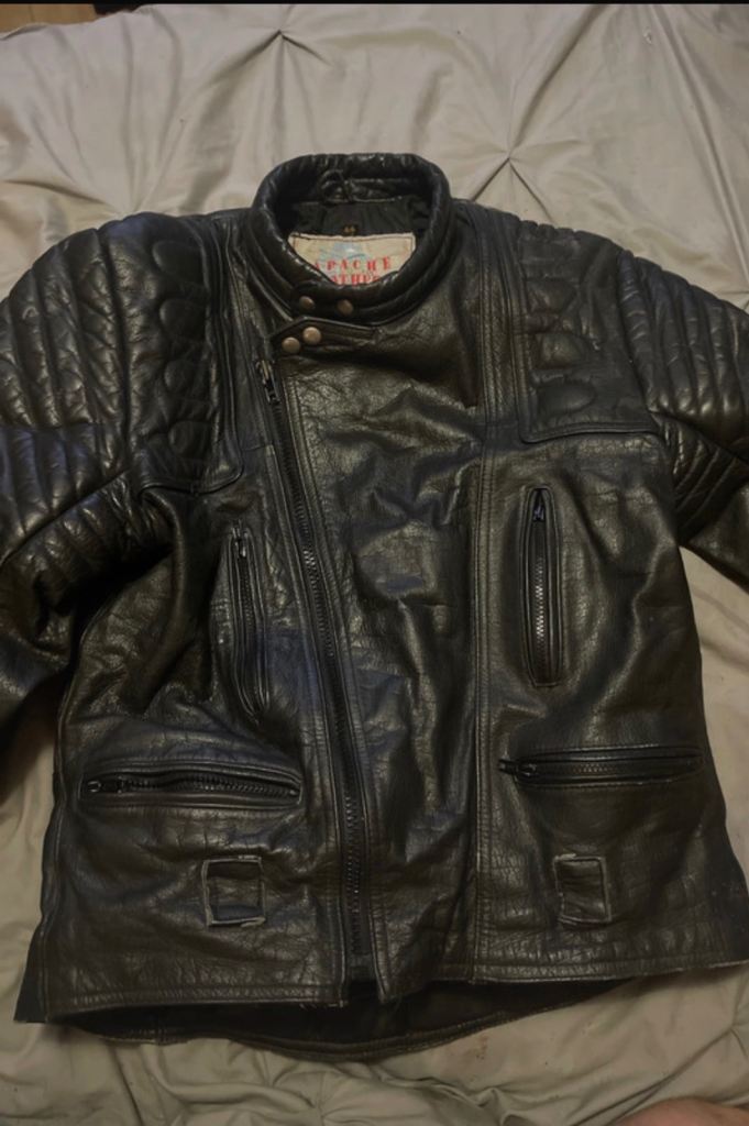 Apache leather motorcycle jacket 