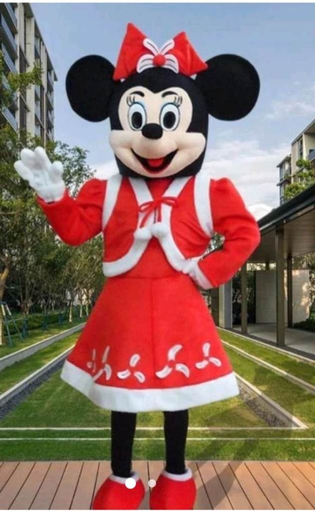 Minnie Mouse fancy dress mascot costume 