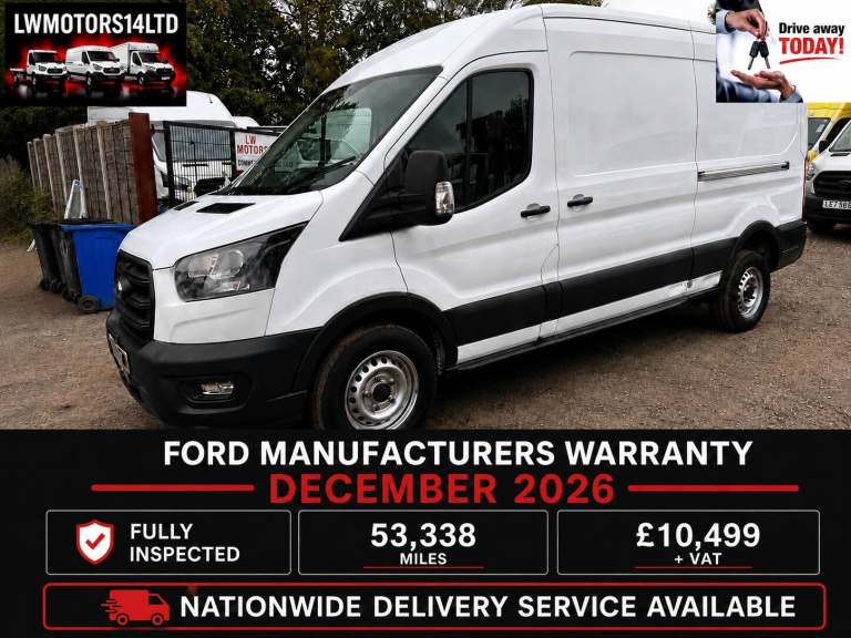 FORD TRANSIT 2.0 ECOBLUE L3H2 LEADER LWB 2023 73 REG EURO 6