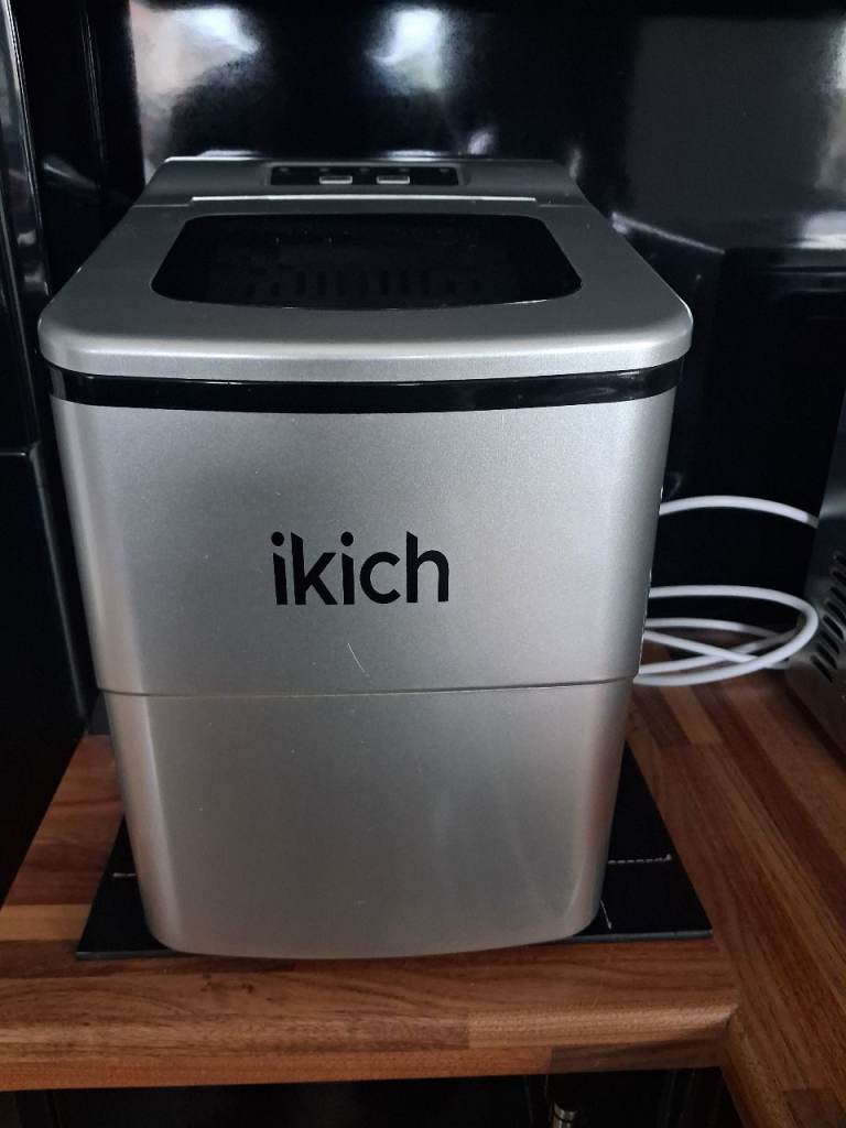 Reduced again world cup ice new  ikich Ice Maker Machine – Silver