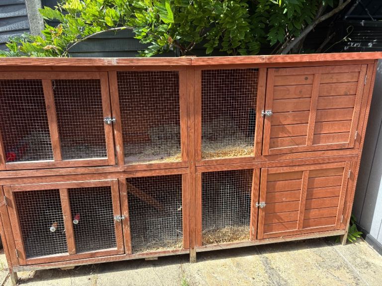 FREE double storey rabbit hutch