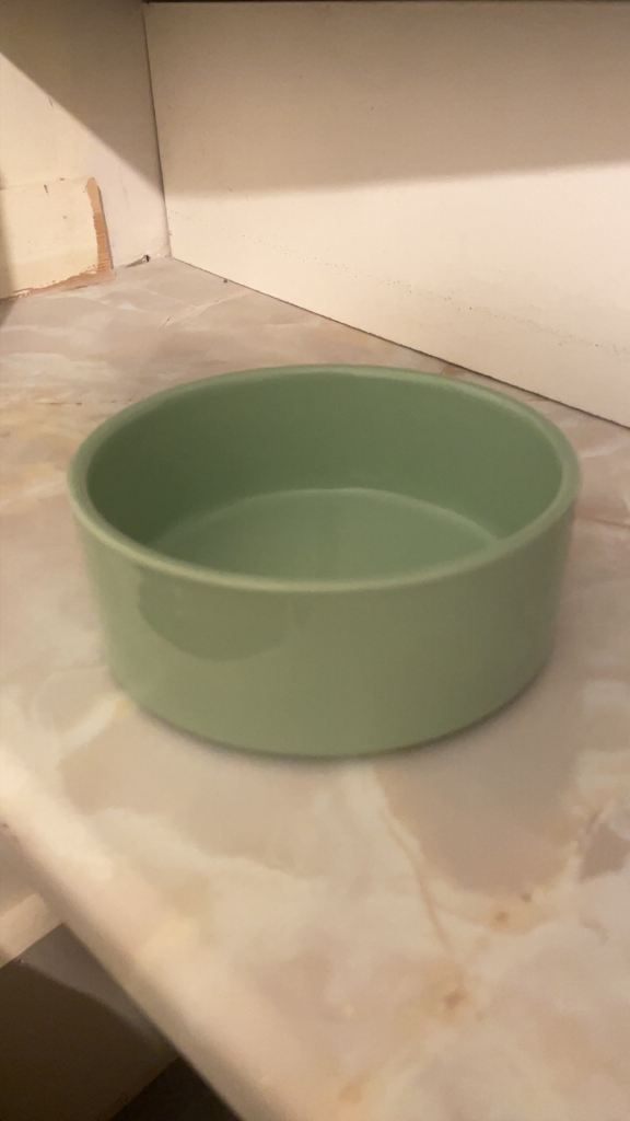 Ceramic pet food bowl