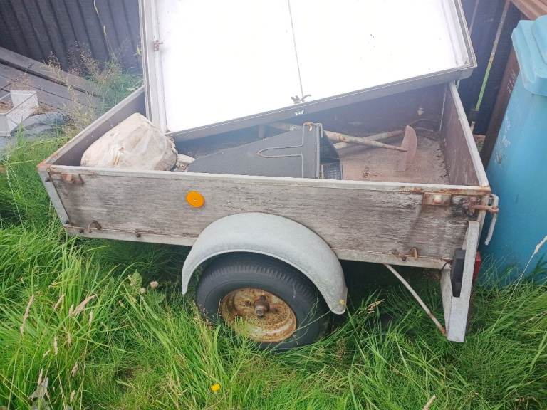 Small Trailer with plastic cover