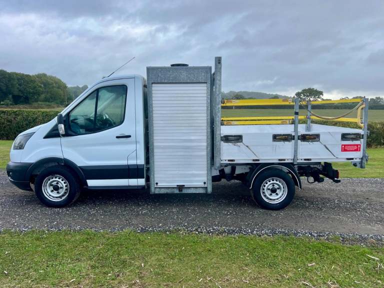 FORD TRANSIT 2.0 350 EcoBlue DROPSIDE TIPPER WITH TOOL STORAGE White Manual Die