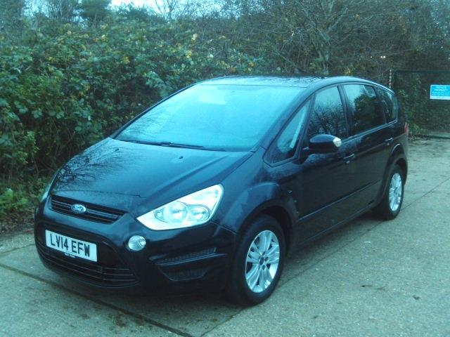 2014 Ford S-Max 1.6 TDCi Zetec 5dr Black 65k Miles FSH Years MOT Warranty 7 Seats MPV Diesel Manual