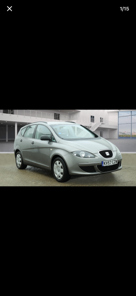 SEAT ALTEA 1.6 ESTATE 3 MTH WARNTY 45,000MLS 17 SVCS SEPT NO ADVS MOT 45MPG