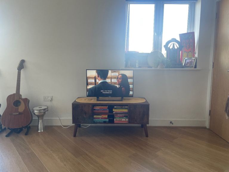 Small Wooden TV Unit / Sideboard with Storage