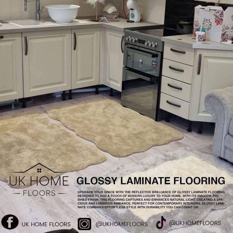 Low cost gloss laminate flooring 