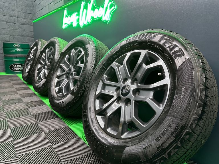 Genuine Ford Ranger 18" Anthracite Grey Alloy Wheels Wildtrak with 7mm+ Goodyear Territory HT’s!