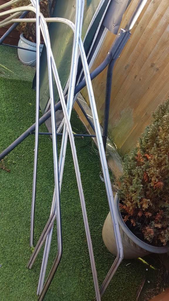 Aluminium awning rails for caravan, camper, motorhome or even garden fence.