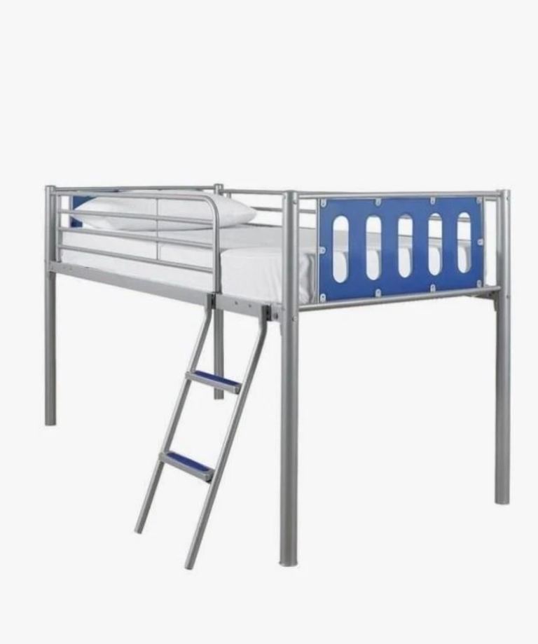 Blue Midsleeper Boys Single Bed Frame - used good condition