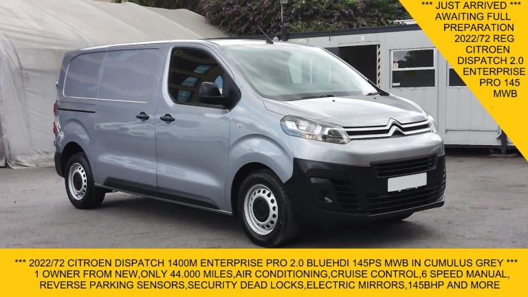 2022 Citroen Dispatch 1400M ENTERPRISE PRO 2.0 BLUEHDI 145PS IN GREY WITH ONLY 44.000 MILES,AIR C...