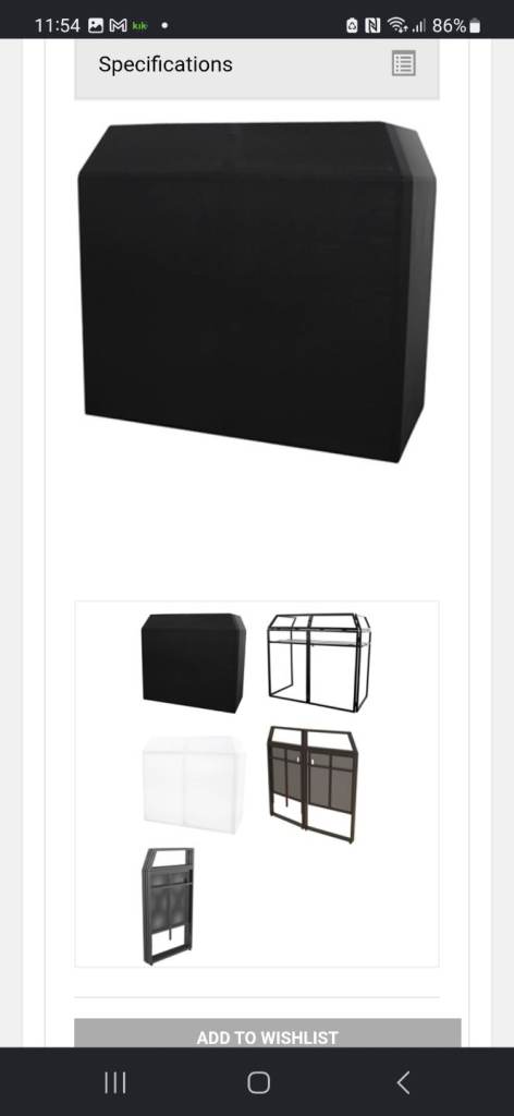 LIKE NEW equinox foldable DJ BOOTH 