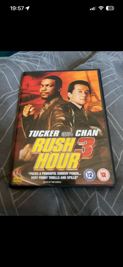 Rush Hour 3 DVD – Jackie Chan & Chris Tucker Film