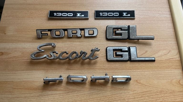Vintage Ford Escort car badges
