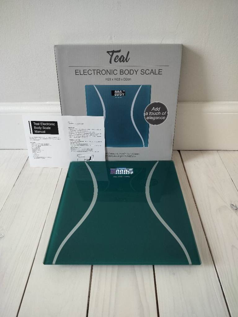 Teal Electronic Body Scale – New in Box, team