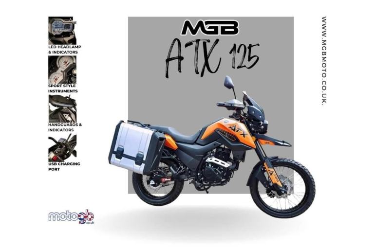 image for NEW MGB ATX 125 Adventure Bike ADV Motorcycle Learner Legal A1 Licence Commut...