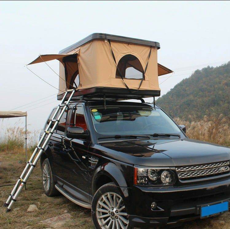 Car Roof tent Khaki for car roof rack increased robust ABS