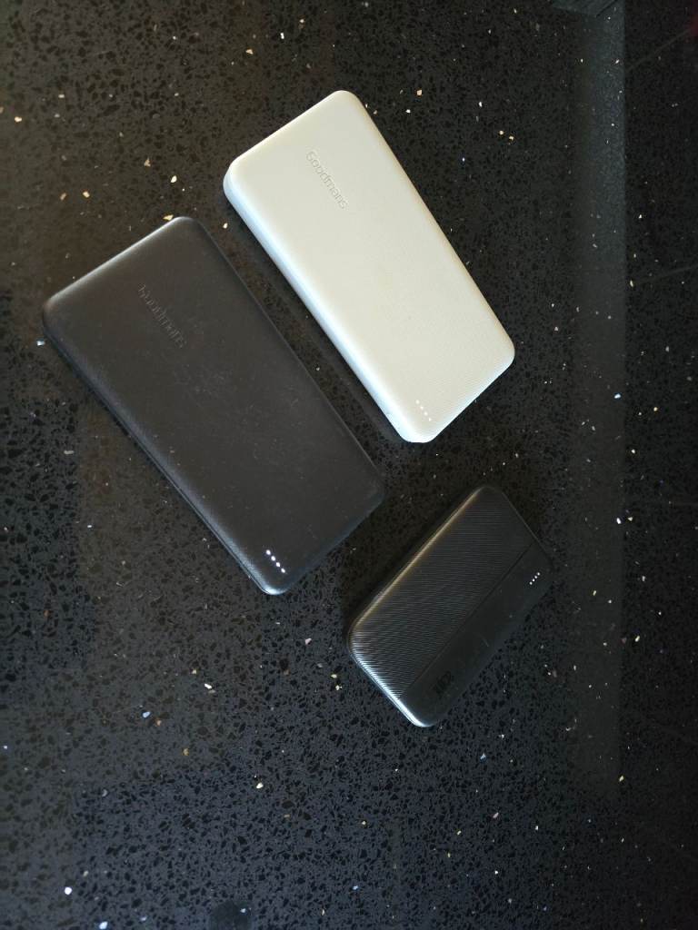Goodmans 10,000mAh Power Bank x2 juice power bank x1