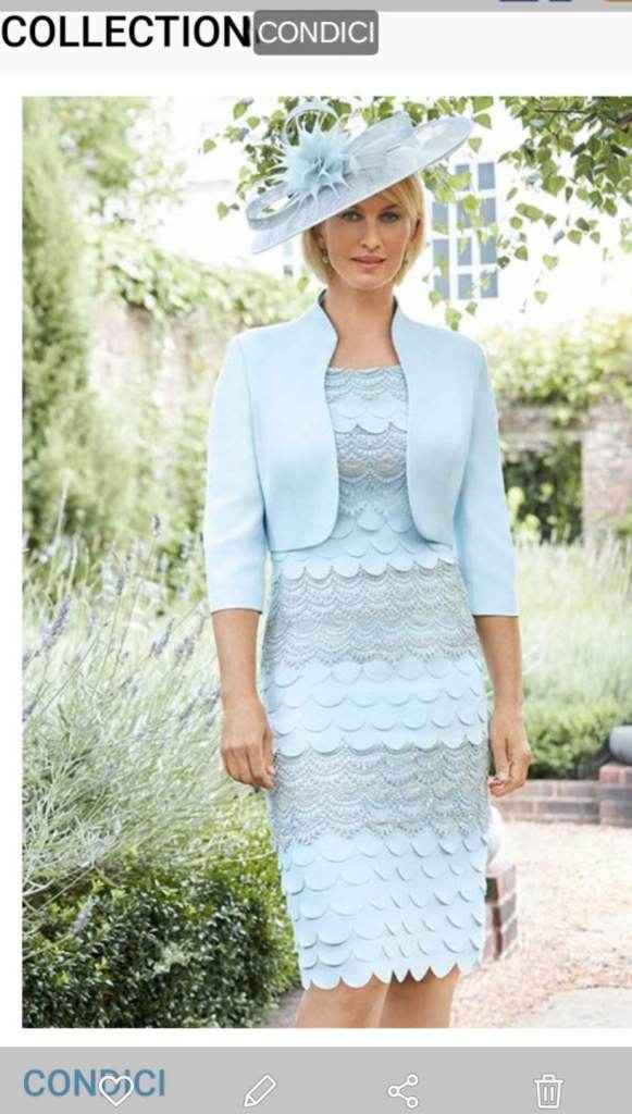 Mother of the Bride  dress, Jacket and matching Fascinator 