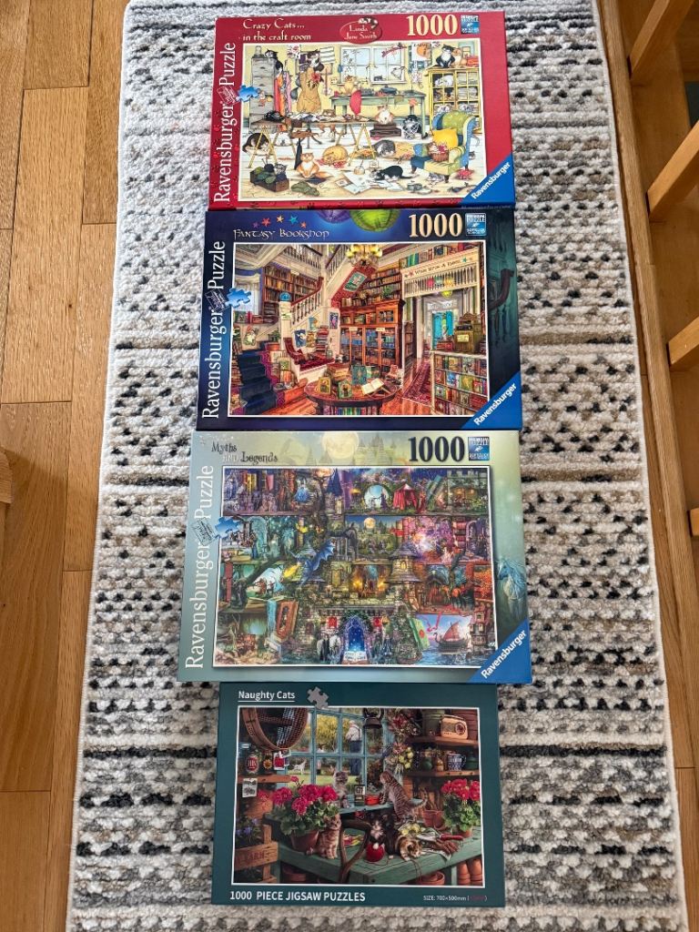 1000 Piece Jigsaw Puzzles - Set of 4