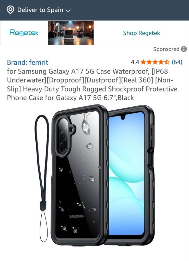 Galaxy A17 5G waterproof case