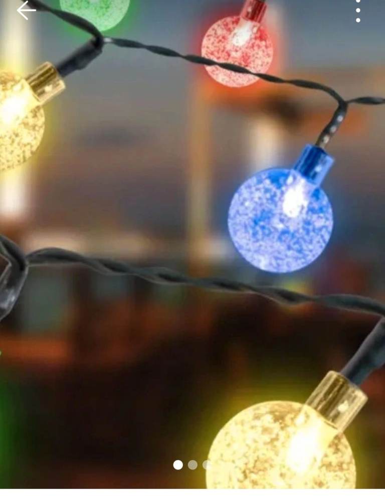 Led Solar crystal ball light