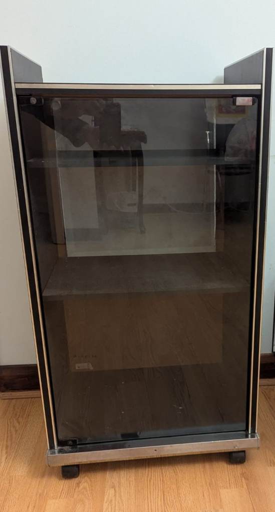 Free to Good Home - HiFi Cabinet Glass Fronted 