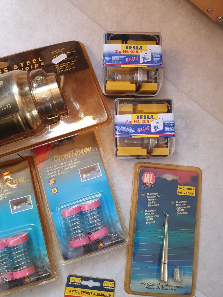 Selection of car styling parts