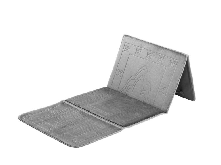 PRAYER SEAT CAMPING CARPET RUG MAT MEDICAL SOFT TRAVEL MUSLIM BACK REST MOSQUE