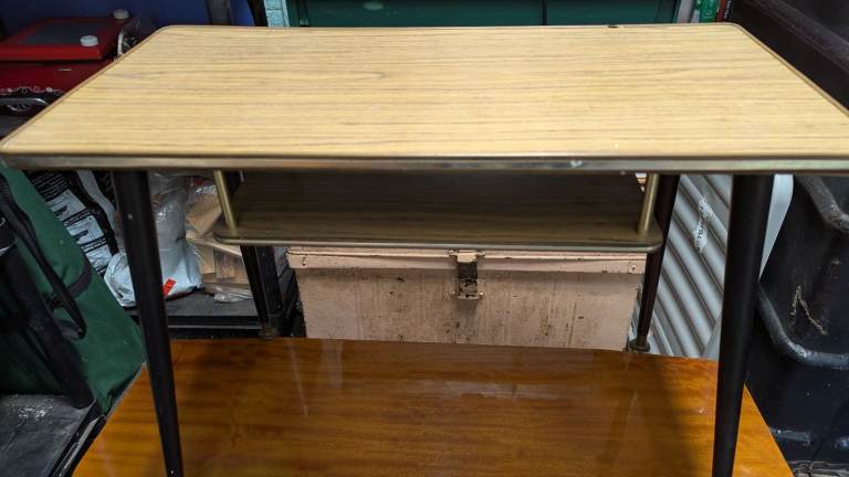 Retro Small Wooden Table – Good Condition