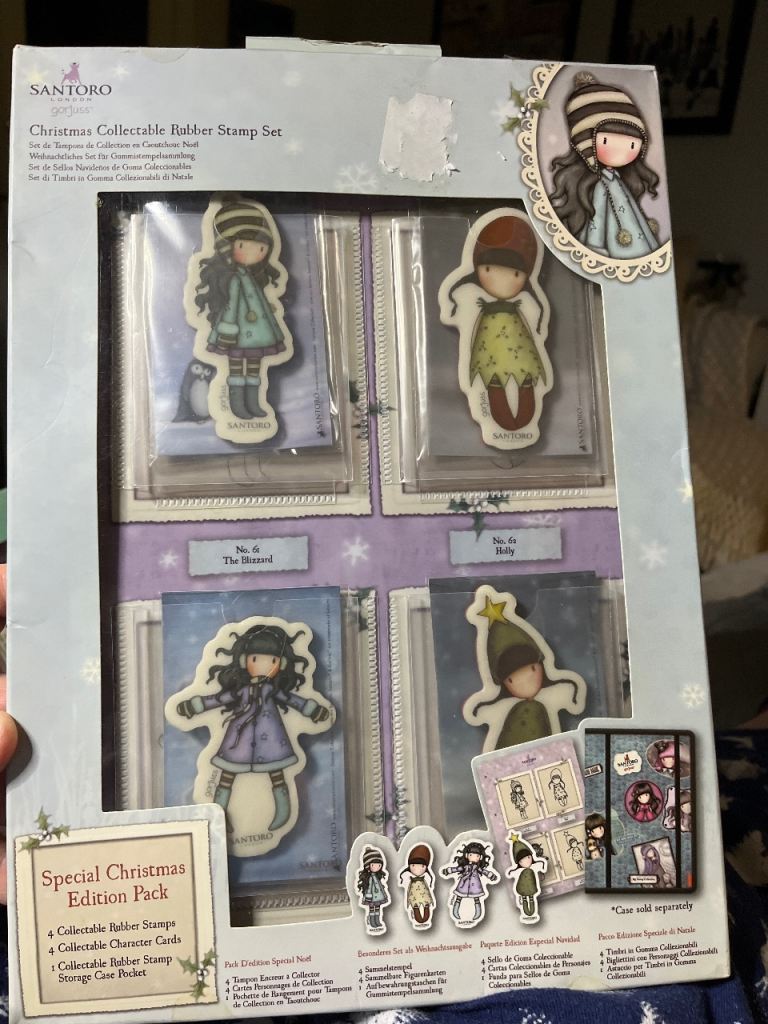 image for Santoro Gorjuss Christmas Rubber Stamp Set