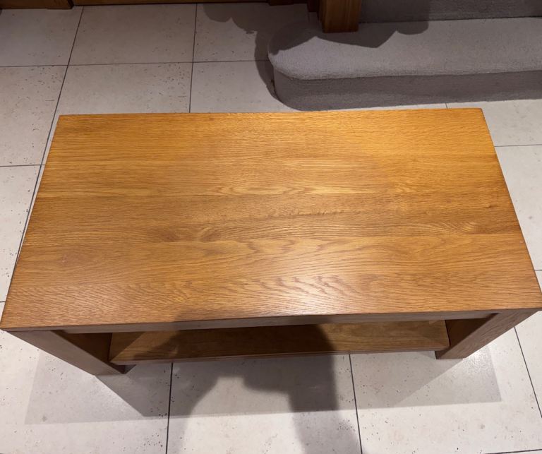 Solid Oak Coffee Table 