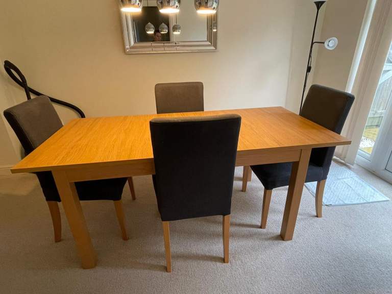 Table and 4 chairs