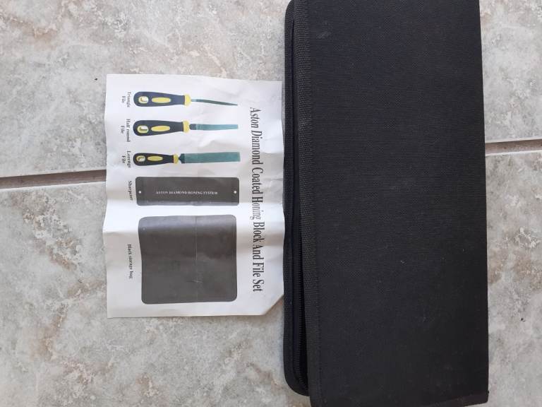 DIAMOND COATED HONING BLOCK AND FILES