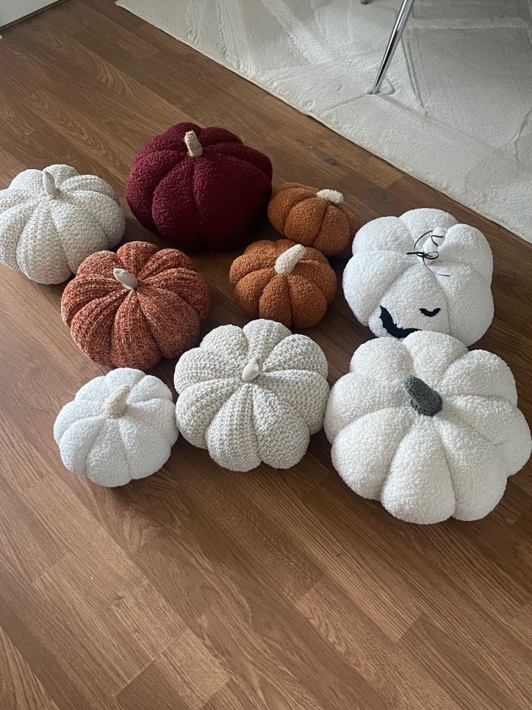 Decorative Pumpkin Cushions/Pillows – Multicoloured, As Good As New