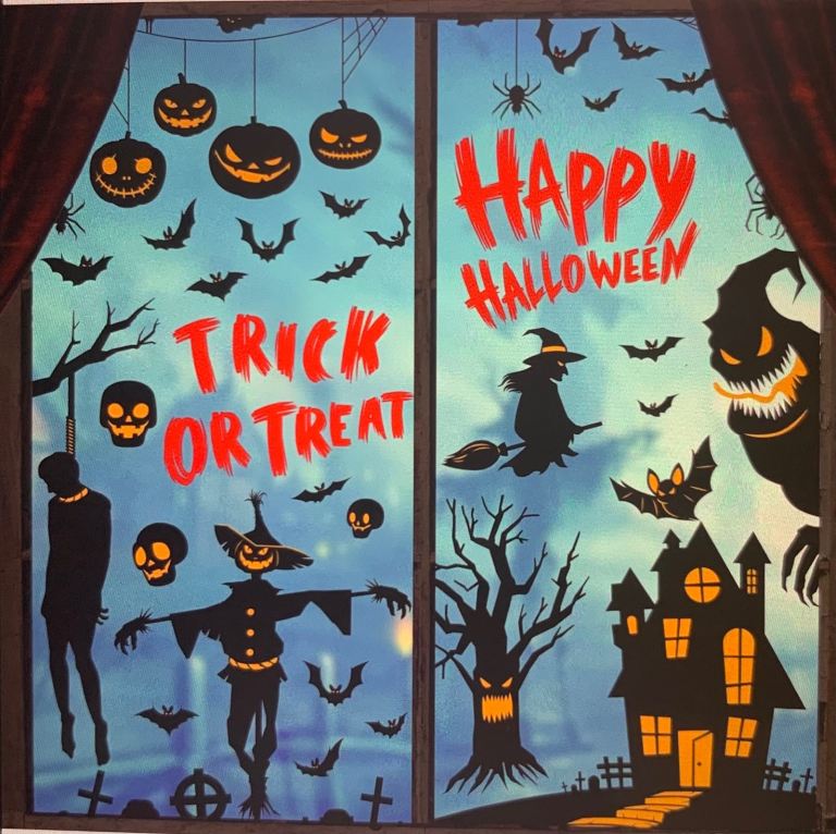 87pcs Halloween window stickers 